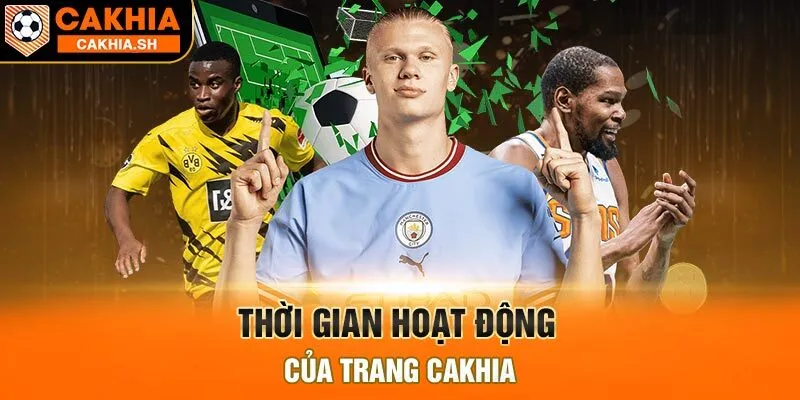 Thời gian hoạt động của trang Cakhia